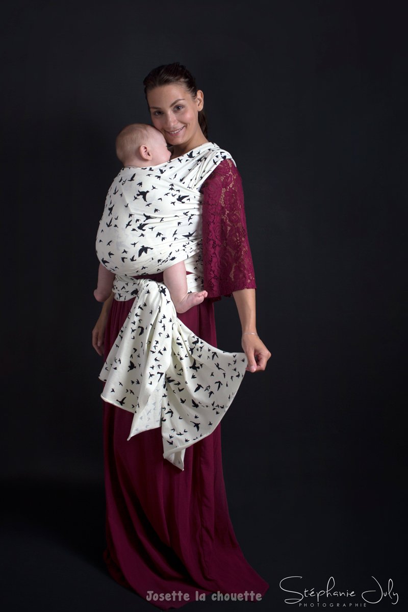 écharpe de portage oiseaux