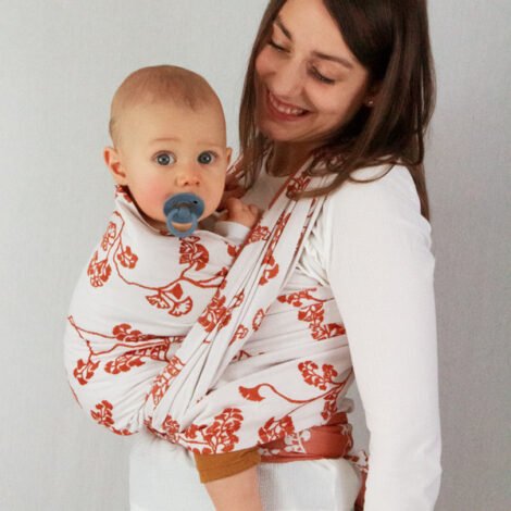 écharpe de portage tissée Ginkgo aj