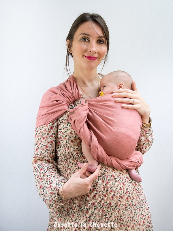 Sling en lin Prune – Image 3